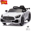 Seizeen 12V Kids Ride On Cars Battery Powered, Benz-GTR Ride on Toy w/ Remote Control, 3 Speeds, Music Player, Ride On Cars for Kids As Best Gift for Girls Boys, White