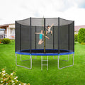 Seizeen Trampoline for Kids 12 ft - All-Weather Round Trampoline W/ Enclosure Net, Large Trampoline with Strong Supports for 6-8 Kids