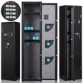 Seizee Electronic Digital Long Storage Cabinet, All-Steel Gun Safe Cabinet 2-Safe Opening Ways, Keypad Lock Safe for Home Shop Office