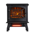 Seizeen 1400W Fireplace Heater for Inside, Portable Electric Space Heater with 2 Temperature Modes, Quick Temperature Settings for Small Space, Heating Air, Over-Heating Protection, 17''