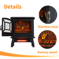 Seizeen 1400W Fireplace Heater for Inside, Portable Electric Space Heater with 2 Temperature Modes, Quick Temperature Settings for Small Space, Heating Air, Over-Heating Protection, 17''