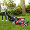 Lawn Mower, Gas Push Mower with 144CC 4-Stroke Engine, Self-Propelled Lawn Mower 3-IN-1 with Large Bag for Garden Lawn Backyard