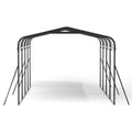 12 x 20ft Carport Galvanized Steel, Heavy Duty Carport Shelter for Outdoor, All-Steel Tent with Extra Support Pole, Weatherproof Roof, Car Boat Tractor ATV RV Shelter