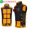 Seizeen Heated Vest for Man Women, Lightweight Smart Heated Vest W/ 11 Heating Zones 100¡ãF - 130¡ãF, Unisex Adjustable Size Heated Clothing with Waterproof 75D Nylon Fabric, Machine Washable, XL