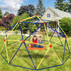 Kids Dome Climbing Toys, Colorful Metal Climber High Strength for Outdoor, Geometric Climbing Dome Jungle Gym with Gripper, Stable Rhombus, Max Support 1000LBS, Age 3-12 Boys&Girls Indoor Play