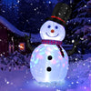 Outdoor Christmas Inflatables, 8FT Pre-lit Xmas Inflatable Snowman W/ 4 Led Lights, Quick Assembly Lighted Christmas Decor Inflatable Blow Up W/Rotating Colorful Light, for Patio Garden Yard