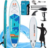 Seizeen Inflatable Paddle Board, 10.8FT Stand Up Paddle Board for Adults & Youth, Non-slip SUP Set with Paddle Pump Backpack Fin Accessories, Up to 300LBS