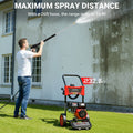 4000PSI Gas Pressure Washer, 2.6GPM Gas Powered High Pressure Washer with 210CC Engine, 5 Adjustable Nozzles, Onboard Soap Tank, Spray Gun and Wand