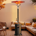 50,000 BTU Outdoor Patio Heater, Freestanding Patio Heaters Tall Propane with Wheels, Stainless Steel Patio Heater for Outdoor Backyard Deck Garden Use