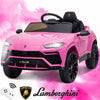 Seizeen 12V Kids Ride On Cars Battery Powered, Lamborghini Ride on Toy w/ Remote Control, 3 Speeds, Music Player, Ride On Cars for Kids As Best Gift for Girls Boys, Pink