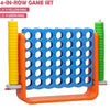 Seizeen Jumbo 4-to-Score 4 in A Row Giant Game Set, Outdoor Lawn Games Set for Kids & Adults Family Fun Indoor Game Intelligent Toy, Orange & Blue, 42 Rings, 3.6 Ft Tall