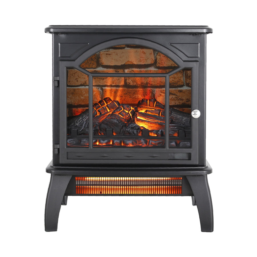 Fireplace Heaters for Inside, Seizeen 1500W Portable Space Heater, 18'' Electric Heater with Remote Control, 64F to 82F Temperatur Adjustable, Shutoff Safety Protection for Home Room