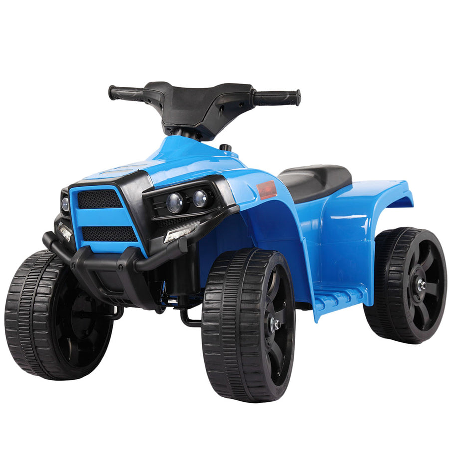 Kids 4 Wheeler, Electric Ride On ATV, Small Quad Bike with Rechargeable Battery for Age 1-2.5, Ride On Toy Car 3-mph Safe Speed to Free Driving, Blue