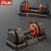 Seizeen Dumbbells Set of 2, 5-25 Pound Adjustable Dumbbell Pair, Free Weights Dumbbells for Home Gym Weight Training