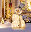 Lighted Christmas Decoration for Outdoor, Seizeen 33'' LED Snowman for Indoor Outdoor, Garden Pre-lit Xmas Decor w/31 pcs Lights