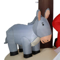 Nativity Inflatable Decoration, Seizeen Outdoor Christmas Decor with 8 Lights, Quick Assembly Pre-lit Xmas Decoration Inflatables for Door Yard Patio Party, 7FT
