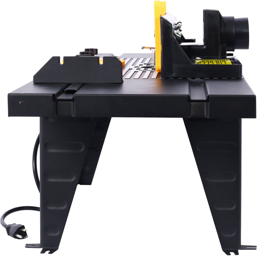 Electric Router Table Adjustable, Woodworking Router Table for Precision Cutting, 34’’ Compact Craftsman Table w/Heavy-Duty Construction