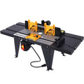 Electric Router Table Adjustable, Woodworking Router Table for Precision Cutting, 34’’ Compact Craftsman Table w/Heavy-Duty Construction
