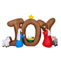 Christmas Inflatables Outdoor Decoration, Seizeen Inflatable Nativity Scene with Lights, Quick Assembly Patio Yard Party Pre-lit Xmas Decoration, 7.5FT