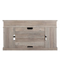 Seizeen Fireplace TV Stand with Storage, for TVs up to 65 inches, Entertainment Center with Fireplace, Media Console Cabinet for Living Room, 58 Inch, Gray, L0480