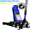 Low Profile Floor Jack, Seizeen 3 Ton(6600 lbs) Trolley Jack Dual Lift Pump, Quick Lift 3.3''-18.5'', Heavy-Duty Steel Jack with 45''L Extended Handle, Car Jack w/Wheels, Rubber Saddle