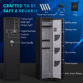 Seizee Electronic Digital Long Storage Cabinet, All-Steel Gun Safe Cabinet 2-Safe Opening Ways, Keypad Lock Safe for Home Shop Office