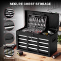 Tool Chest, 5-Drawer Rolling Tool Storage Cabinet with Detachable Top Tool Box, Universal Lockable Wheels
