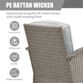 3-piece Patio Furniture Set on sale, Outdoor Patio Wicker Swivel Rocking Chair Set, Cushioned Porch Furniture for Balcony Backyard Deck, Light Gray