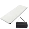 Portable Sleeping Pad for Camping, 2.5"T Roll Up Camping Mattress W/Gray Plush Fabric, Memory Foam Camping Sleeping Mat for Bed Tent Car, Travel Storage Bag, Waterproof Bottom, 75"D x 25"W
