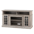 Seizeen Fireplace TV Stand with Storage, for TVs up to 65 inches, Entertainment Center with Fireplace, Media Console Cabinet for Living Room, 58 Inch, Gray, L0480