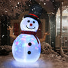 Lighted Christmas Decoration for Outdoor, Seizeen Blow Up Inflatable Snowman with Rotating Colorful Light, Quick Assembly Patio Yard Party Pre-lit Xmas Decoration, 8FT Tall