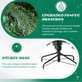 7.5FT Christmas Tree with Lights, Artificial Tree w/Full 950 Branch Tips, Hinged Xmas Tree with Gold Ornaments, Tree Skirt, 400 Warm White Lights with Remote, Easy Setup, Fire-Resistant