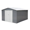 10' x 12' Outdoor Shed, Multipurpose Storage Shed Heavy-Duty Frame, Peak Garden Tool Shed w/Double Doors, Extra Large Size Metal Shed for Patio Lawn Yard