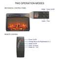 Seizeen 1400W/5000 BTU's Electric Fireplace Insert, 24'' Fireplace Heater for Indoor, Freestanding Use Heater w/Remote Control, Timer, Overheating Protection, Rapid Heating for 400 Sq. ft.