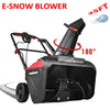 Lightweight Snow Blower, 120V Single Stage Corded Snow Blower, 21'' Powerful Snow Thrower Walk-Behind W/Adjustable Chute for 35FT Long Distance Throwing, Easy Moving Snow Thrower for Yard Road