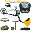 Kids Metal Detector, Seizeen Waterproof Metal Detector for Adults W/10Inch Coil, LCD Gold Silver Detector W/Adjustable Stem 42''-52'', Lightweight Detector Set W/Shovel Bag Headphone Head Lamp