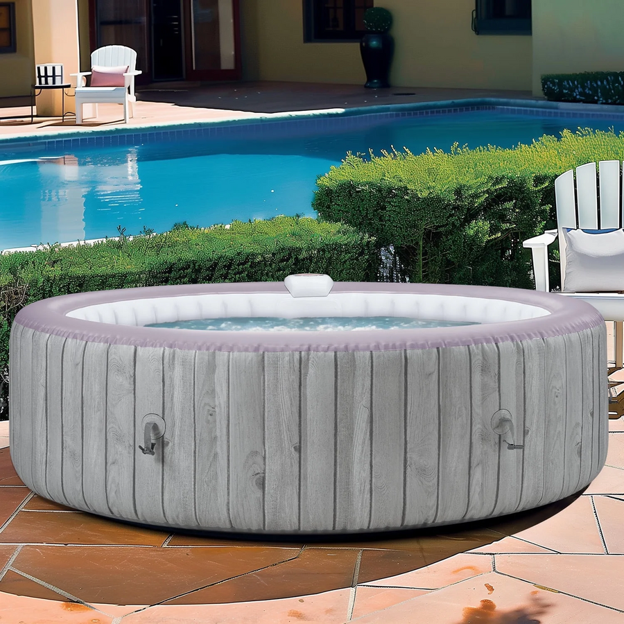 Seizeen inflatable hot tub, portable hot tub for Patio, outdoor Round home spa, jacuzzi inflable