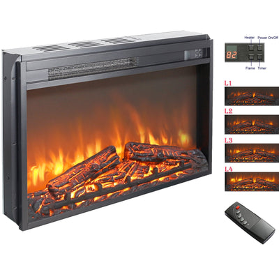 Seizeen 27.20'' x 18.10'' Freestanding 1400W Electric Indoor Fireplace