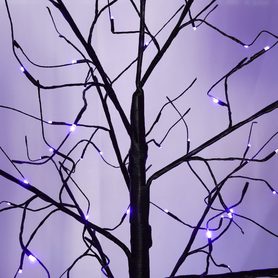 Outdoor Christmas Trees Set of 3, 4FT 5FT 6FT Prelit Artificial Tree All-weather Waterproof, with 2560pcs Timer Warm Lights, DIY Branchs, Holiday Home Decoration, Black