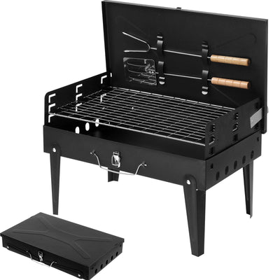 Seizeen 10.63" Outdoor Camping Tabletop Use BBQ Charcoal Grill, Portable