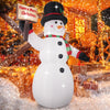 Outdoor Inflatable Snowman, Seizeen Lighted Christmas Decor Blow Up Inflatables with 4 LED Lights, Quick Assembly Pre-lit Xmas Decoration Inflatables for Door Yard Patio Party, 8¡¯ H