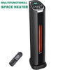 Electric Space Heater, Seizeen 1500W Portable Heater W/3 Heat Settings, 24'' Powerful Tower Infrared Heater for Inside W/ Remote Control Adjust 50~90¡ãF, Small Heater with Smart Timer Home Bedroom