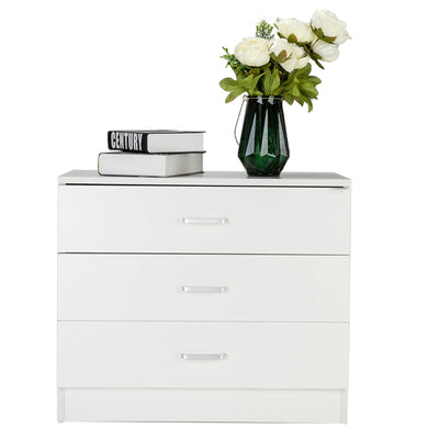 Seizeen White Chester 3-Drawer Dresser White