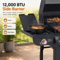 Propane Gas Grill clearance, 6-Burner Outdoor Grill with Side Burner, 72,000 BTU Stainless Steel BBQ Grill, 650 Sq.In Cooking Area, Cast Iron Grates, Thermometer, for Patio Backyard Garden