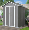 6' x 4' Outdoor Metal Storage Shed, Tools Storage Shed, Galvanized Steel Garden Shed with Lockable Doors, House Outdoor Storage Shed for Backyard, Patio, Lawn, D8311