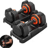 Dumbbells - Seizeen 25 lb Dumbbells Set of 2, Anti-Slip Metal Handle Free Weights Dumbbells, 5-25 Pound Adjustable, Pair