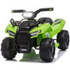 Kids Ride on Car, Rechargeable Battery Powered ATV with 4 Spring-Suspension Wheels, 6V Quad Ride on Toy, Green Electric 4 Wheeler for Outdoor & Indoor, 1.24 mph Speed