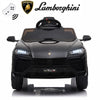 Lamborghini Ride on Cars 12V Battery Powered, Kids Ride On Cars With Remote Control, 3 Speeds, Music Player, LED Lights, Kids Ride On Toys for Girls & Boys, Black