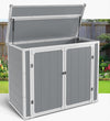 306GAL Storage Shed & Deck Box, 41 Cu.Ft Oversize Resin Storage Box Waterproof, Multipurpose Patio Shed Outdoor Storage Cabinet for Pool Garden, Trash Cans/Garden Tools Storage