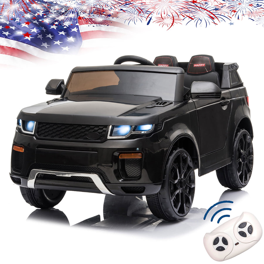 Ride On Toys - 12V Kids Ride On Cars W/Remote Control, Electric Ride On Truck Car Battery Powered 3-Speed, LED Headlights, MP3 Player, Best Gift for Age 3-7 Boys & Girls, Black